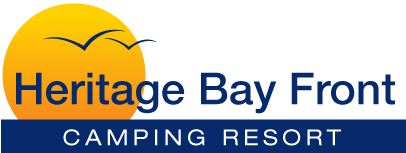 Logo for Heritage Bayfront Camping Resort
